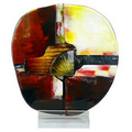 Golden Beach Art Glass 12.5"L x 14"H